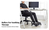 Improves Posture Adjustable beneath-desk Foot rest Reduces Fatigue Adjustable Foot rest Anti-Slip Surface Footrest Encourages Leg Movement for Office Workers, People with Short Legs, Students, Workstation, Study Room, Home, Gaming Setup