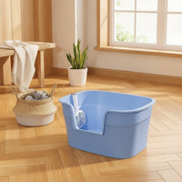 Open Top Waste Container Waste Container with Front Entry Indoor Cat Toilet for Cats
