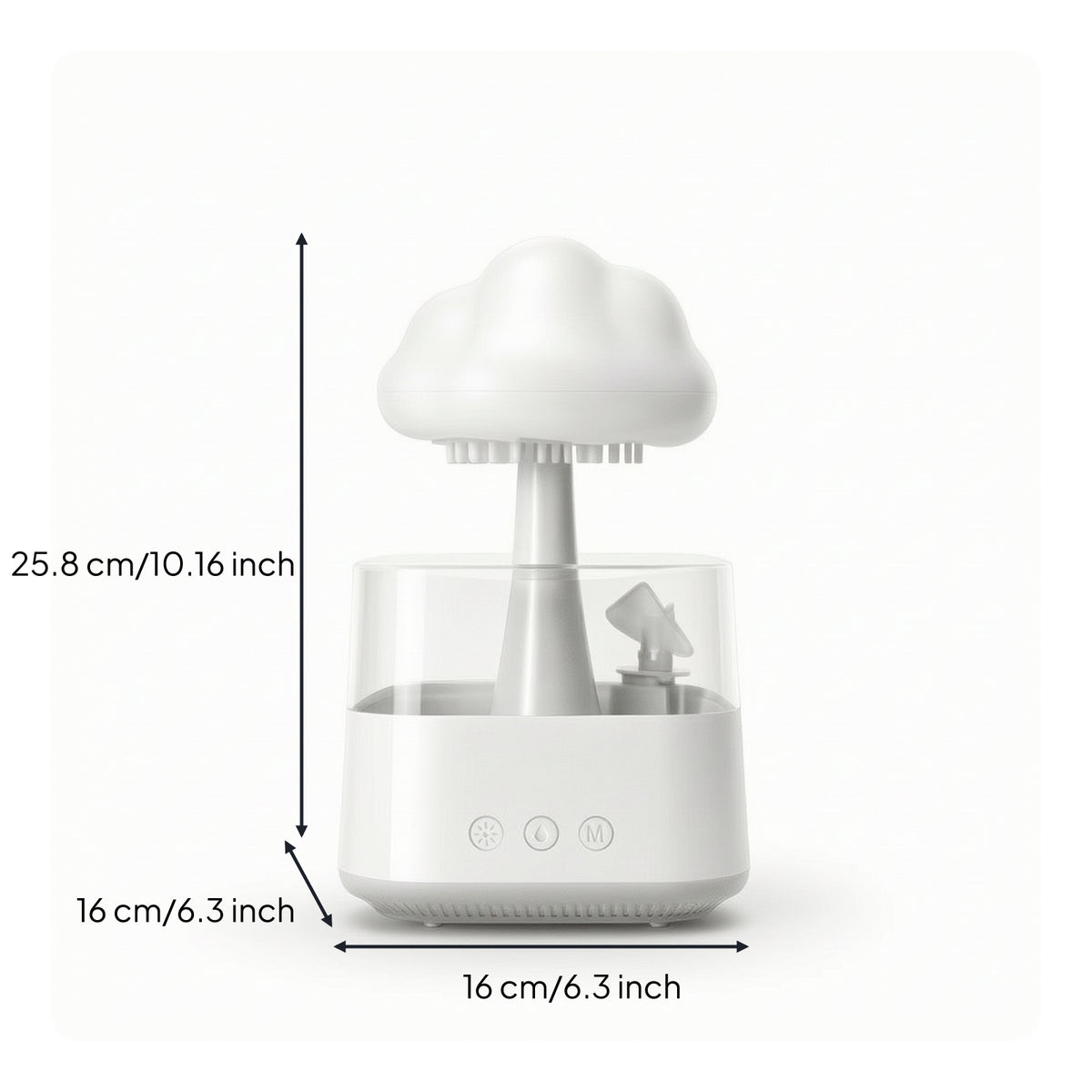 Rain Cloud Humidifier Quiet Cloud Humidifier Appliance Cool Mist for Adults, Bedroom, Living Room