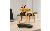 Smart DIY Robot Dog STEM Robotic Animal Building Kit Cute Robot Dog with Replaceable Head Touch Sensitive for Girls
