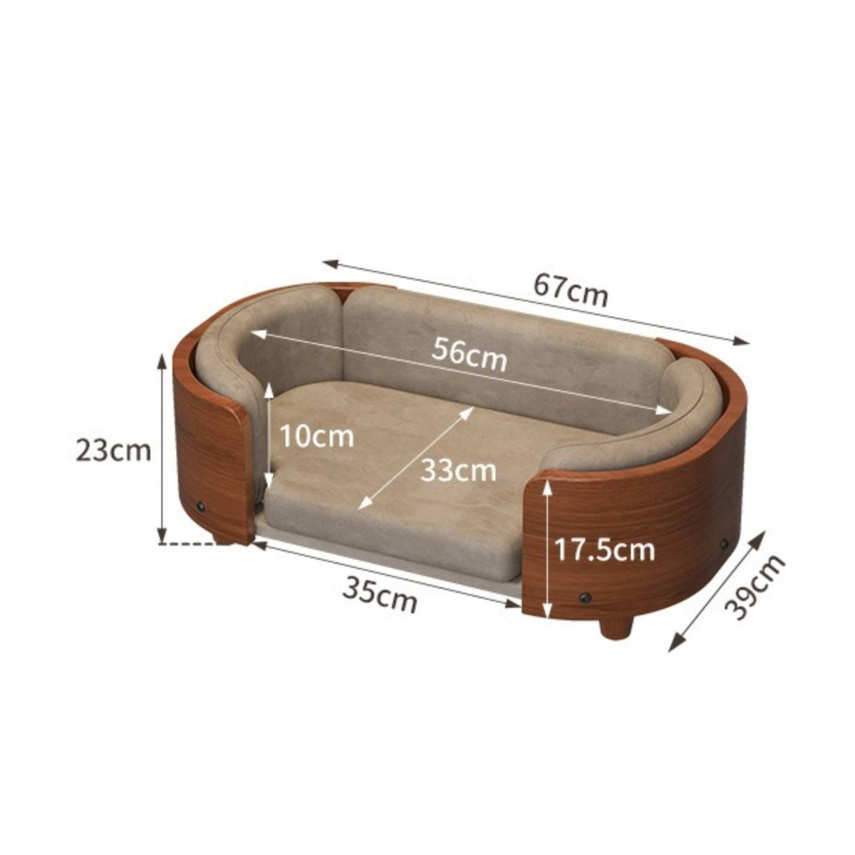 Dog Sofa Bed Four-Season Dog Sleeping Pad Removable Cover Pet Bedding for Dogs, Indoor