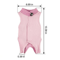 Cat Recovery Suit with fasteners, Modal Post Surgery Cat Clothes, Turtleneck Recovery Suit, Anti-Licking Cat Surgery Suit