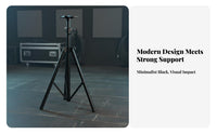 Non-Slip Feet Tripod Speaker Stand Portable Floor Speaker Stand Collapsible Design Sound System Accessory Easy Assembly for DJs, Musicians, KTV, Stage, Live Performance, Studio