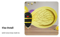 Bee Costume Set Glitter Wing Accessories Bee Wing and Headband Set Lightweight Bumblebee Dress-up Kit for Women, Adults, Halloween, Birthday Party