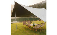 Blackout Coating Camping Tarp Windproof Outdoor Canopy Tent Protection Sunshade Canopy Waterproof for Backyard
