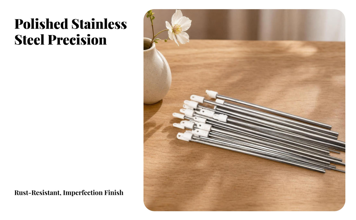 22 Pieces Wire-Winding Rods | Stainless Steel, Wire-Forming Rods, for DIY Crafts