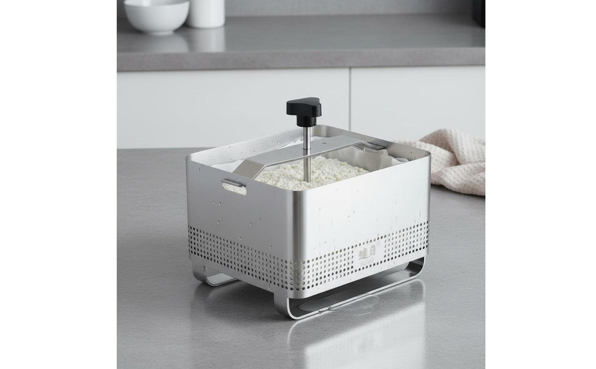 Easy to Clean Tofu Press Mold Rust Proof Stainless Steel Tofu Press Long-Lasting Adjustable Paneer Press Versatile for Vegans