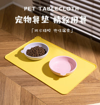 食品级硅胶宠物餐垫防滑防漏食猫咪狗狗吃饭垫子可折叠隔热垫批发