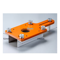 2-in-1 Wood Slotting Jig Limit Stop Slotting Jig Round Corner Square Hole Router Guide Base Thickened Body for Woodworkers, Carpenters, Furniture Making, Workshop