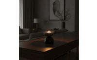 Marble Candle Holder Compact Sculptural Candle Holder Decorative Decor for Table Styling