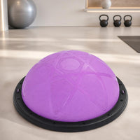 Half-Dome Balance Ball Inflated Balance Dome with Base Half Exercise Ball for Pilates