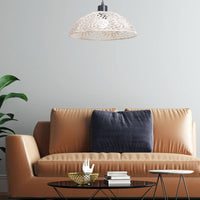 Bohemian Pendant Light Shade Artistic Design Macrame Ceiling Light Shade Crochet Lamp Cover for Bedroom, Cafe