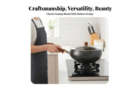 Hand Hammered Wok Natural Non-Stick Traditional Chinese Wok Uncoated Iron Cooking Pan Deep Shape Design Versatile for Stewing