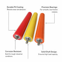 Rubber Coated Roller, Custom Carbon Steel Coated Roller, Industrial Roller, Conveyor Roller, Steel Core Roller for Manufacturing Plant Conveyor
