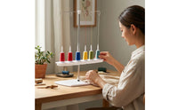 Four-Thread Spool Stand Space-Saving Thread Stand with Four Hooks Sewing Accessory Heavy-Duty Ergonomic for Quilters