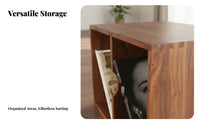Vinyl Storage Box Stackable Cubes Versatile Use Magazines and Books for Library