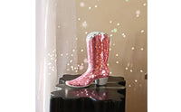 Reflective Tiles Disco Style Boot Ornament Sparkling Disco Boot Ornament Glossy Finish