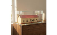 N-Scale Model Railway Station Miniature Railway Station Kit Realistic Authentic for Collectors