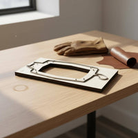 Single-Stroke Forming Cat Storage Tray Cutting Die Long-Lasting Blade Leather Cat Tray Die Mold Time Saving Leatherworking Tool Thick Wood Base for Leatherworkers, DIY Crafters, Craft Room, Workshop