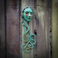 Wall Sculpture Sculptural Head Sculpture Decorative Wall Plaque for Studio