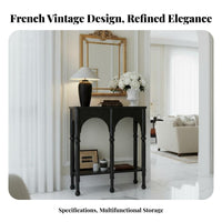 French & fashion Narrow side table Slim silhouette Narrow Entryway Stand Floor-Standing Household Furniture Space Saving for Interior Design lovers, Homeowners, Apartment Dwellers, Living Room, Hallway, Foyer, Bedroom