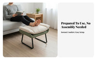 Nordic design Upholstered Shoe-Changing Stool clean contemporary Design Upholstered Ottoman Multi-Functional Footrest Multifunctional for Apartment Dwellers, Homeowners, Adults, Living Room, Entryway, Bedroom, Office