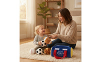 Soft Sports Bag Embroidered Toy Sports Bag Huggable Toys Sensory for Pretend Play