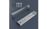 2 Pieces Aluminum Mailbox Mounting Bracket Metal Mailbox Bracket with Screws Long-Lasting Hardware Sturdy for Homeowners, DIYers, Post, Outdoor