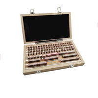 Accurate Gauge Block Set with Wooden Case Workshop-Grade Precision Gauge Block Set Rectangular Tooling Corrosion-Resistant for Inspection Rooms