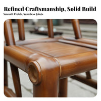 Weather Resistant Chinese Design Tea Table Set Long-Lasting Patio Table and Chair Set Easy to Clean Outdoor Seating Group Artisanal for Homeowners, Apartment Dwellers, Couples, Courtyard, Backyard, Front Porch, Poolside