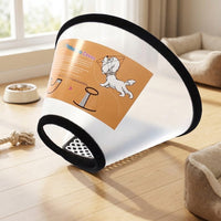 Pet Cone Recovery With Fasteners, Adjustable Neck Cone For Recovery After Surgery, Prevent Biting And Licking For Small Dogs And Young Dogs