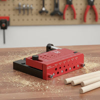 Round Rod Drill Guide Precision Center Hole Drill Jig Stable Clamping Round Rod Holder for Hobbyists