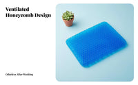 All Seasons Use Honeycomb Gel Cushion High Elasticity Gel Seat Cushion Non-Slip Cover for Students, Office Workers, Home, Classroom, Stadium