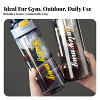 Drop-Resistant Large Capacity Fitness Bottle Food Grade Material Portable Plastic Water Jug Safe for Men, Women, Workout, Travel, Office