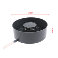 Black Steaming Attachment Plastic Steam Basket Round Vegetable Steamer Basket Easy to Clean
