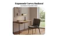 Upholstered Armless Dining Chair Soft Padded Modern Minimalist Side Chair Long-Lasting Sturdy Construction