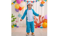 Shark Costume-Piece Costume Soft Hooded Jumpsuit for Kids, Little Ones