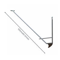 Ginger Ridging Tool Size Markings Soil Loosener Angled Handle