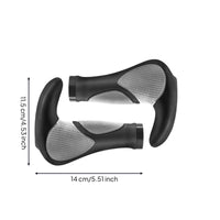 Handlebar Grips with Horns Non-Slip Horn Two-Wheeler Grips Textured One-Piece for Cyclists, Long Rides, Mountain Biking