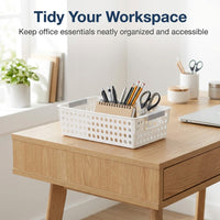 Storage Basket for Kitchen, Organizer Basket for Dorm Room, Utility Basket for Office Supply, Storage Container for Pantry Organization