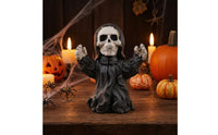 Desktop Ornament Halloween-Themed Resin Figurine Freestanding Miniature Figurines for Collectors, Mantel, Party Tables, Spooky-House Displays