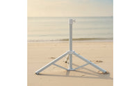 Umbrella Base Stand Foldable Umbrella Stand with Folding Legs Metal Outdoor Anchor for Garden, Backyard, Beach