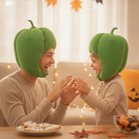 Green pepper Fuzzy Headpiece Costume Green pepper Hat Comfortable Accessory for Photo Shoots