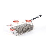 Stainless Steel 8 Slot Taco Basket Commercial Taco Frying Basket Safe Comfortable for Chefs