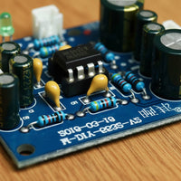 Low Noise NE5532 Preamplifier Board Double-Sided PCB Single Power Supply Preamp Board High-Fidelity Electronic Component Compact Size for DIY Enthusiasts