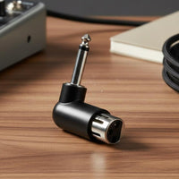 High-Fidelity Sound XLR Female to 6.35mm Male Adapter Silver-Plated Pins Wireless Audio Input Device System Plug Anti-Oxidation