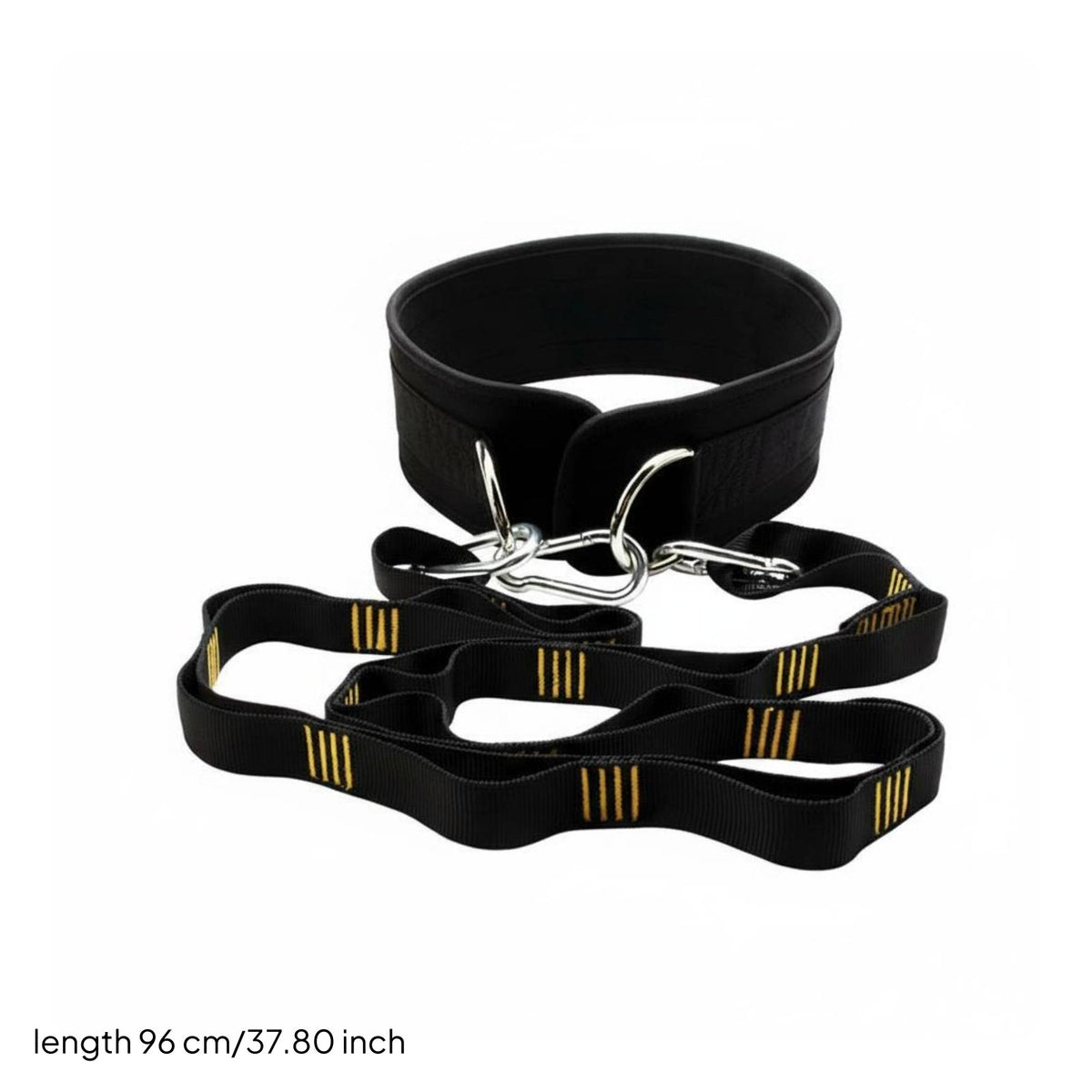 Adjustable Fit Weighted Pull-up Belt Long-Lasting Construction Heavy Duty Exercise Belt with Chain Comfortable Lining Strength Training Gear Ergonomic Design for Powerlifters, Bodybuilders, Athletes, Home Gym