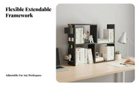 Extendable Pegboard Organizer Space-Saving Desktop Shelf Large Capacity