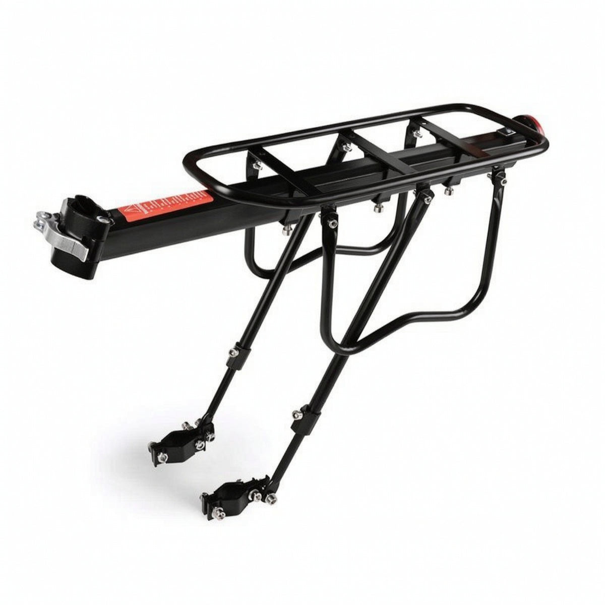 Rear Cargo Rack with Side Rails Clamp-on Two-Wheeler Rear Rack Reflective Stable for Commuters, Daily Commuting