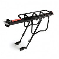 Rear Cargo Rack with Side Rails Clamp-on Two-Wheeler Rear Rack Reflective Stable for Commuters, Daily Commuting